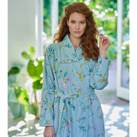 PIP Studio Les Fleurs Cotton Bath Robe Blue XXL thumbnail