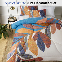 Accessorize Sorrel White Foliage 3 Piece Comforter Set King thumbnail