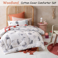 Happy Kids Woodland White 2 Piece Comforter Set Single thumbnail