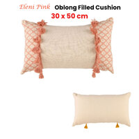 Accessorize Eleni Pink Rectangular Filled Cushion 30cm x 50cm thumbnail