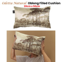 Bedding House Odetta Natural Oblong Filled Cushion 30cm x 50cm thumbnail