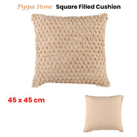 Accessorize Pippa Stone Square Filled Cushion 45cm x 45cm thumbnail