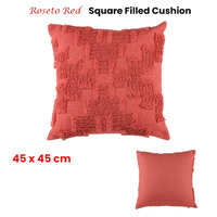 Accessorize Roseto Red Square Filled Cushion 45cm x 45cm thumbnail