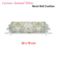 PIP Studio Curious Animal White Neck Roll Cushion thumbnail