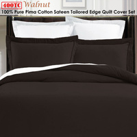 Grand Aterlier Pima Cotton Walnut Quilt Cover Set King thumbnail