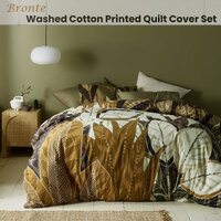Accessorize Bronte Washed Cotton Printed Quilt Cover Set Queen thumbnail