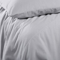Vintage Design Homewares Dove Grey Cotton Corduroy Quilt Cover Set Double thumbnail