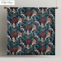 Vintage Design Homewares Etheridge Printed Velvet Quilt Cover Set Queen thumbnail
