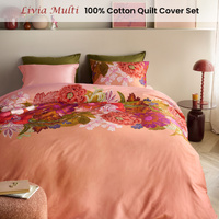 Oilily Livia Multi Cotton Floral Quilt Cover Set King thumbnail