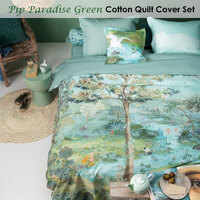 PIP Studio Pip Paradise Green Quilt Cover Set Queen thumbnail