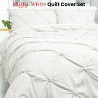 Bloomington Puffy Quilt Cover Set White DOUBLE thumbnail