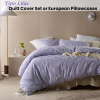 Accessorize Tipo Lilac Chenille Quilt Cover Set Super King thumbnail