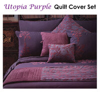 Accessorize Utopia Purple Quilt Cover Set Double thumbnail