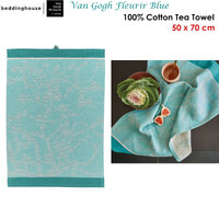 Bedding House Van Gogh Fleurir Blue Tea Towel thumbnail