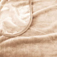 J.Elliot Home 450gsm Solid Faux Mink Blanket Natural thumbnail