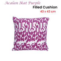 J.Elliot Home Acalan Ikat Purple Filled Cushion thumbnail