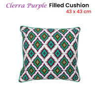 J.Elliot Home Clerra Purple Filled Cushion 43 x 43 cm thumbnail