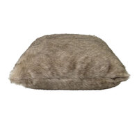 J Elliot Home Brown Fox Luxury Faux Fur Filled Cushion 50 x 50cm thumbnail