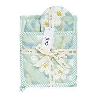 Set of 3 Renee Cotton Cover Kitchen Textile Mint Green thumbnail
