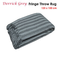 J.Elliot Home Derrick Grey Throw Rug thumbnail