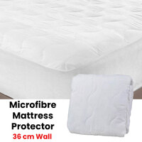 Essentially Home Living Microfibre Quilted Fitted Mattress Protector - SINGLE thumbnail
