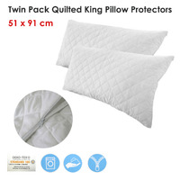 Twin Pack Quilted King Pillow Protectors thumbnail