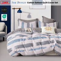 Ardor 250TC Sea Breeze Cotton Sateen Quilt Cover Set King thumbnail