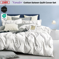 Ardor 250TC Vander Cotton Sateen Quilt Cover Set King thumbnail