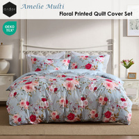 Ardor Amelie Multi Floral Printed Quilt Cover Set King thumbnail