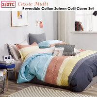 Ardor Cassie Cotton Sateen Quilt Cover Set Queen thumbnail