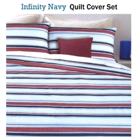 Apartmento Infinity Navy Quilt Cover Set King thumbnail