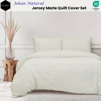 Ardor Johan Natural Jersey Marle Quilt Cover Set King thumbnail