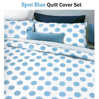 Apartmento Spot Blue Quilt Cover Set King thumbnail