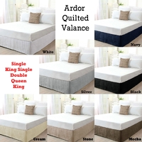 Ardor Quilted Valance Silver DOUBLE thumbnail