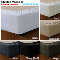 Apartmento Stretch Valance Flax (Latte) SINGLE thumbnail