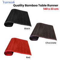 Varnish Bamboo Table Runner 140 x 33cm Red thumbnail