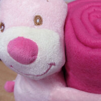 Baby Pink Blanket with Toy Bunny thumbnail