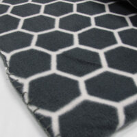 Aerial Printed Fleece Throw Rug 130 x 150 cm Charcoal Honeycomb thumbnail