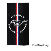 Ford Mustang Cars Printed 100% Cotton Beach Towel 75 x 150 cm thumbnail