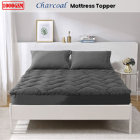 Ramesses 1000GSM Charcoal Mattress Topper Queen thumbnail