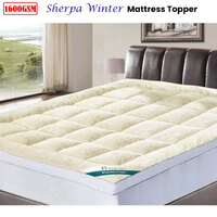 Ramesses 1600GSM Sherpa Winter Mattress Topper Single thumbnail