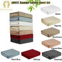 Ramesses 400TC Bamboo/Cotton Sheet Set Cameo Rose KING thumbnail