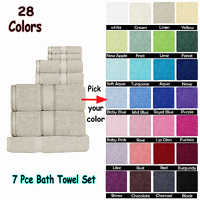 Kingtex 550gsm Cotton 7 Pce Towel Set Turquoise thumbnail