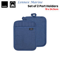 Ladelle Lennox Marine Set of 2 Pot Holders 19 x 24.5 cm thumbnail