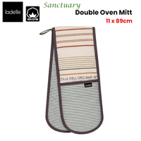 Ladelle Sanctuary Cream Double Oven Mitt 17 x 89 cm thumbnail