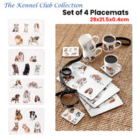 Set of 4 Kennel Club Table Placemats 29x21x0.4 cm thumbnail