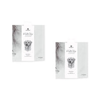 Set of 2 Delightful Dogs Cotton Kitchen Tea Towels 50 x 70 cm Golden Retriever thumbnail