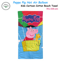 Bloomington Peppa Pig Hot Air Balloon Kids Cartoon Printed Cotton Beach Towel 70 x 135 cm thumbnail