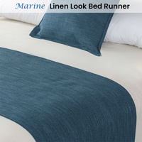 Jason Linen Look Marine Bed Runner King thumbnail