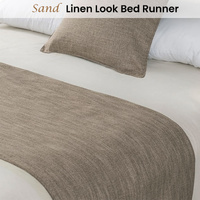 Jason Linen Look Sand Bed Runner King thumbnail